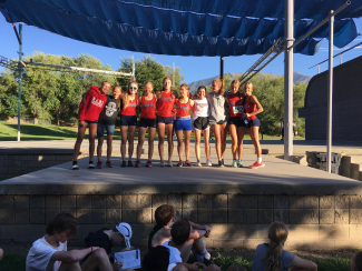SHS Cross Country Teams at Regions - Girls teams place first, Boys teams place second.