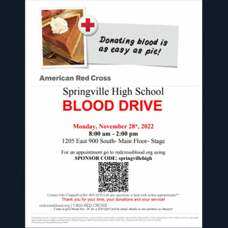 HOSA sponsors blood drive on November 28th