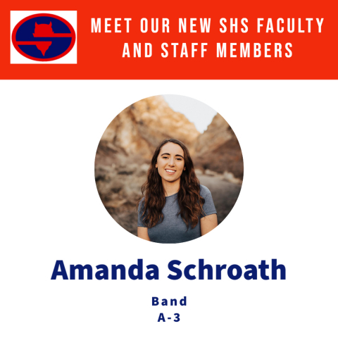 New teacher, Amanda Schroath, Band director