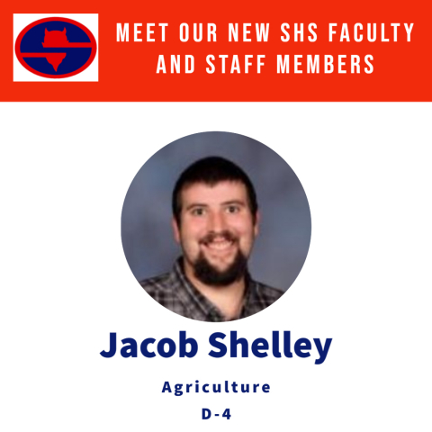 New teacher, Jacob Shelley, Agriculture