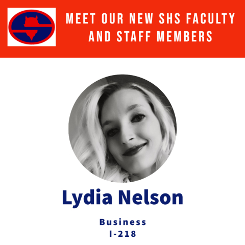 New teacher, Lydia Nelson, Business Department