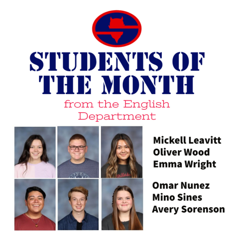 Students of the Month from the English Department