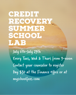 Credit Recovery Summer School Lab