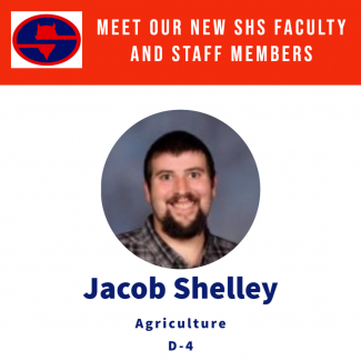 New teacher, Jacob Shelley, Agriculture