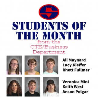 November Students of the Month from the CTE/Business Department
