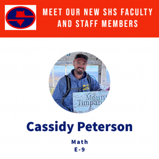Meet SHS Math Teacher, Mr. Cassidy Peterson